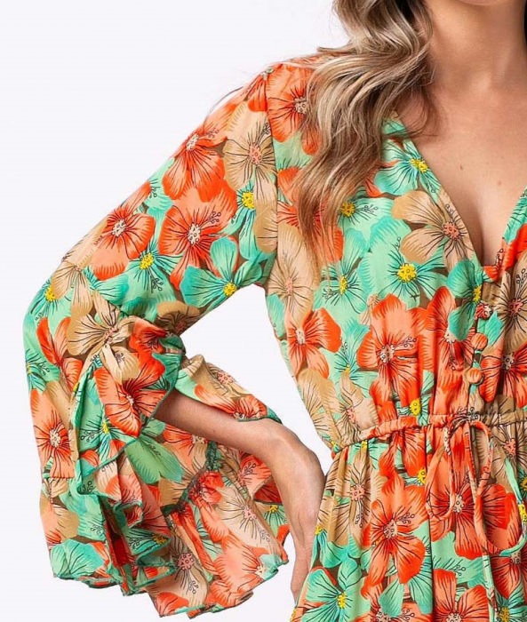 Rochie Anais Boho style lungă din mătase [4]