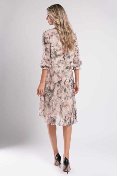 Rochie de ocazie bej mărime mare [6]