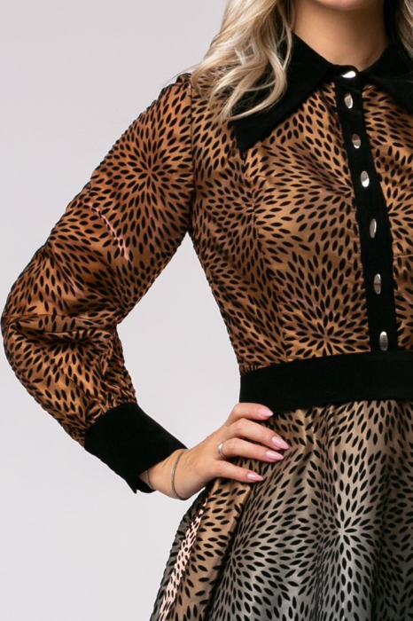 Rochie Diandra cu imprimeu din catifea [5]