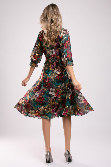 Rochie Dorota elegantă cu imprimeu floral [2]