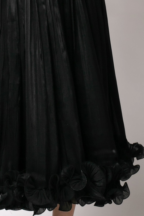 Rochie elegantă de ocazie cu volane și corset [5]