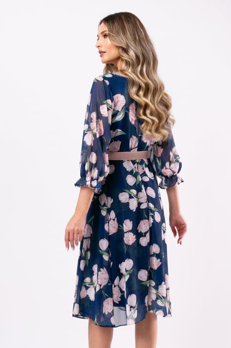 Rochie Elena mărime mare cu imprimeu floral [3]