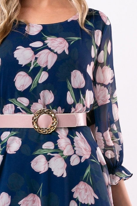 Rochie Elena mărime mare cu imprimeu floral [7]