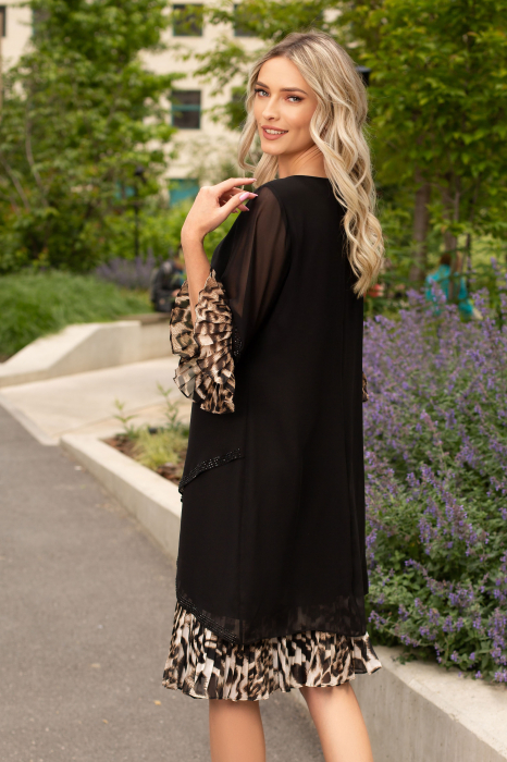 Rochie Zian de ocazie cu imprimeu animal print [3]