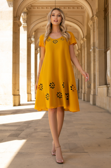 Rochie Frera muștar mărime mare [6]