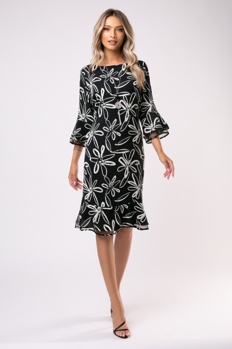 Rochie Hermina de ocazie cu imprimeu floral [5]