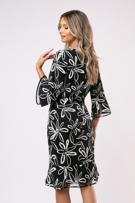 Rochie Hermina de ocazie cu imprimeu floral [7]