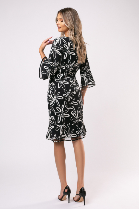 Rochie Hermina de ocazie cu imprimeu floral [3]