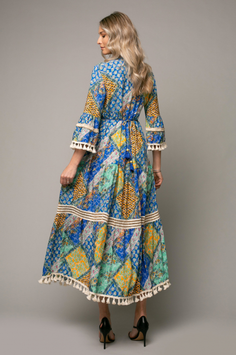 Rochie Malini Boho style accesorizată cu franjuri [3]