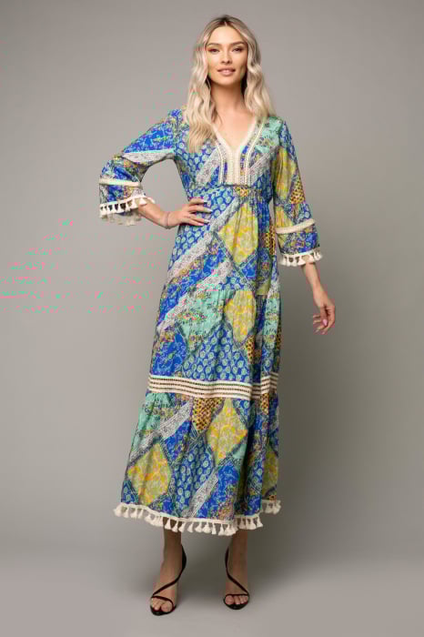 Rochie Malini Boho style accesorizată cu franjuri [2]