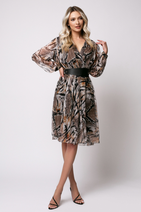 Rochie Mia cu imprimeu animal print [5]