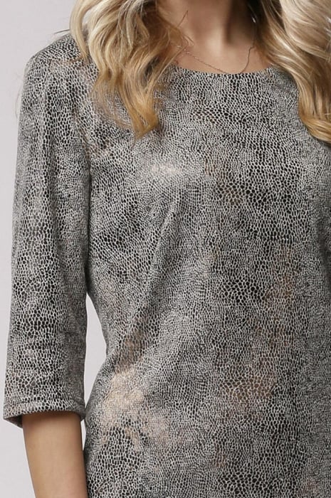 Rochie Miraj office cu imprimeu animal print [4]