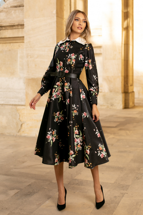 Rochie Miranda de ocazie cu imprimeu floral [3]