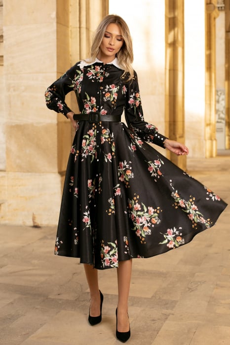 Rochie Miranda de ocazie cu imprimeu floral [2]
