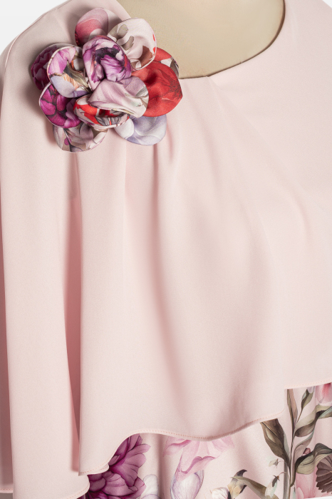 Rochie Viada elegantă roz cu imprimeu floral [3]