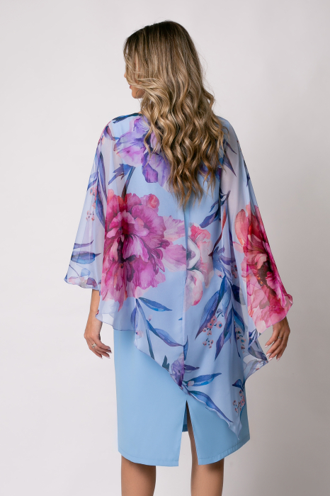Rochie Viada elegantă blue cu imprimeu floral [3]