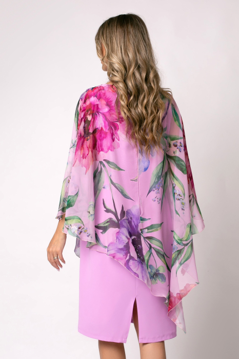 Rochie Viada elegantă lila cu imprimeu floral [4]