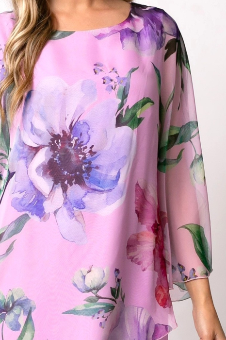 Rochie Viada elegantă lila cu imprimeu floral [3]