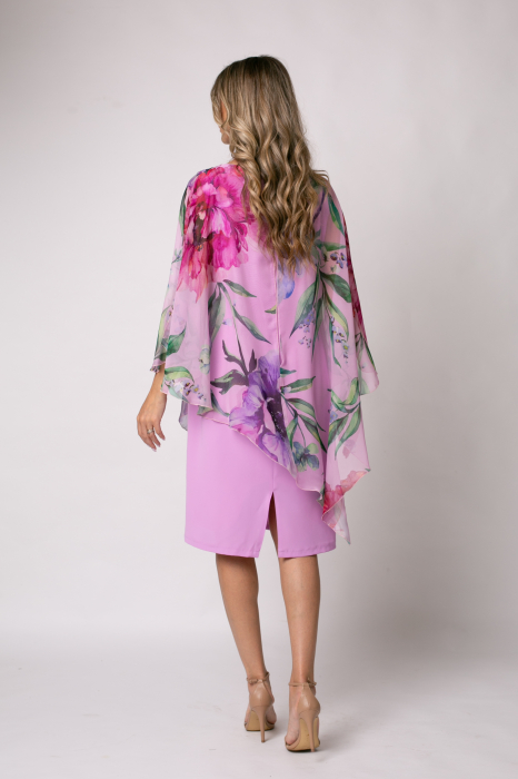 Rochie Viada elegantă lila cu imprimeu floral [3]