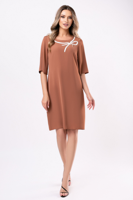 Rochie Viada elegantă mărime mare camel [5]