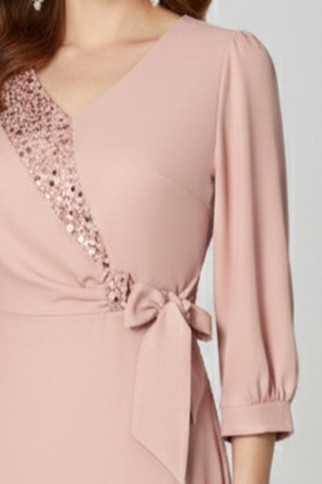 Rochie Viada roz elegantă accesorizată cu petricele [3]