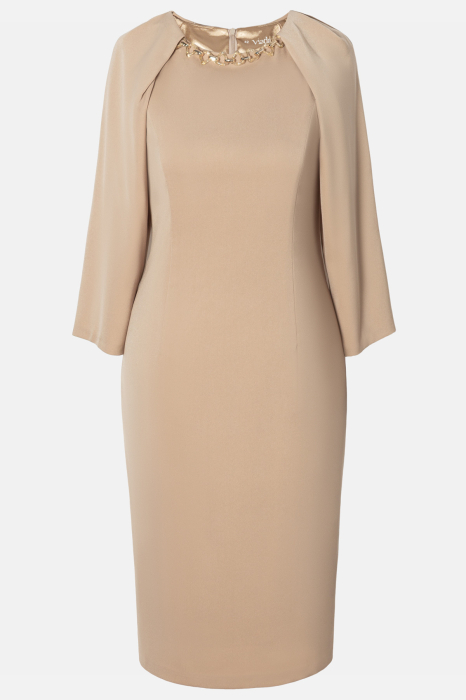 Rochie Viada bej accesorizată cu lanț [2]