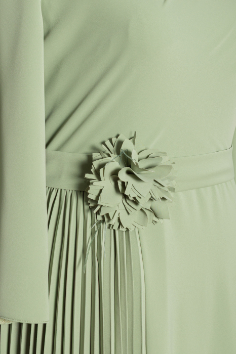 Rochie Viada verde mentă cu pliuri [3]