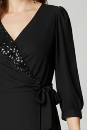 Rochie Viada neagră elegantă accesorizată cu petricele [3]