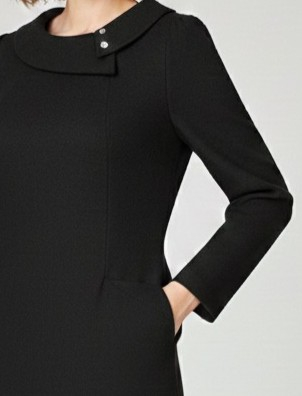 Rochie Viada neagră accesorizată pe bust [4]