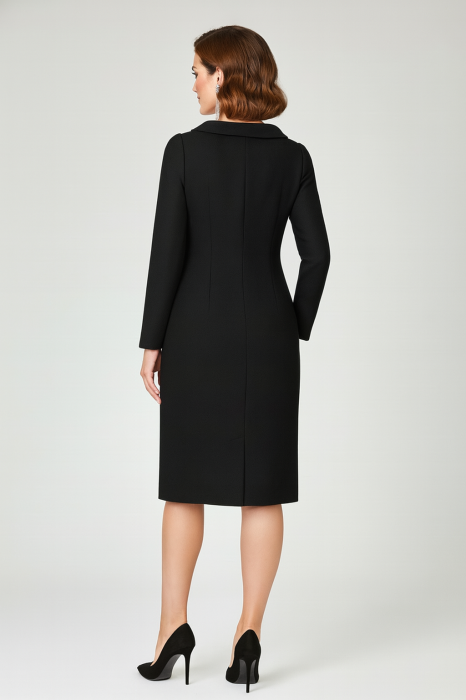 Rochie Viada neagră accesorizată pe bust [3]