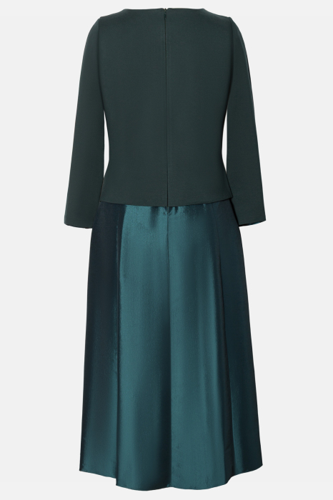 Rochie Viada verde elegantă accesorizată cu flori 3D [4]