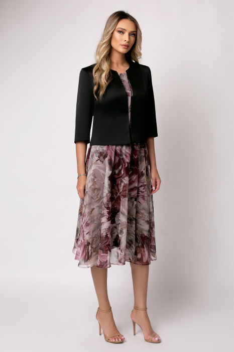Sacou negru scurt tip bolero [5]