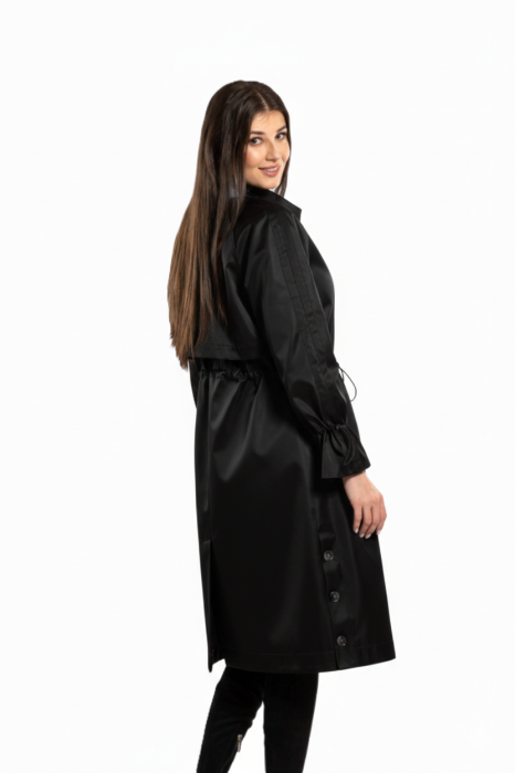 Trenci SENTIERRI negru cu guler tunică [4]