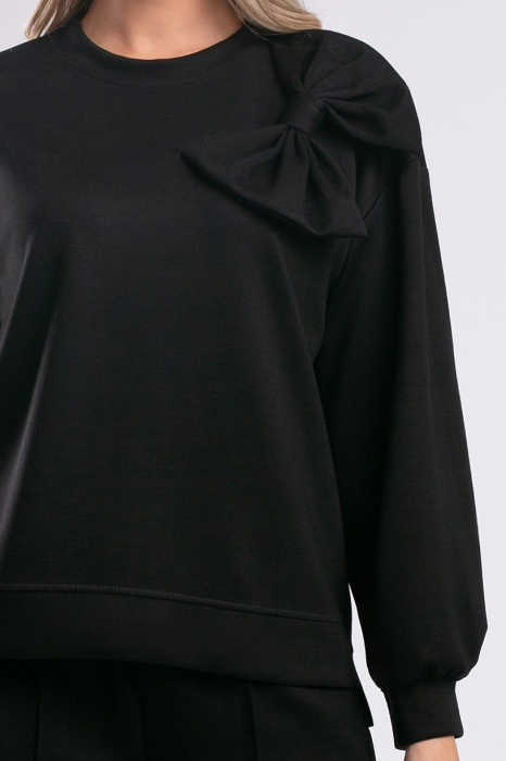 Trening negru cu pantalon larg și fundă 3D [4]