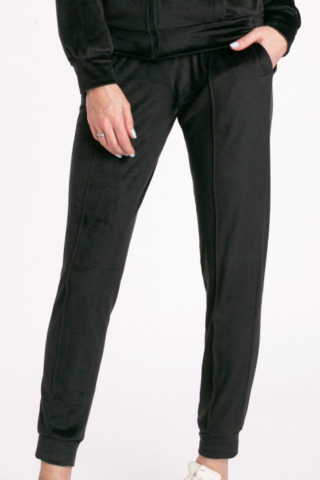 Trening negru din catifea cu glugă [2]