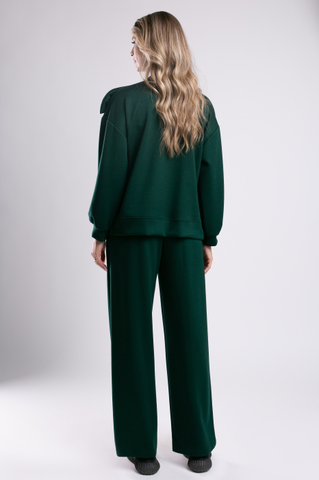 Trening verde cu pantalon larg și fundă 3D [4]