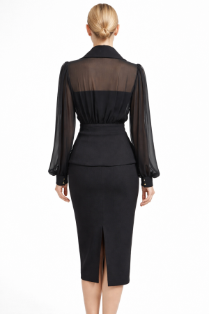 Rochie de ocazie midi din doua piese [1]
