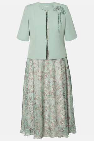 Compleu Viada verde elegant din două piese [2]