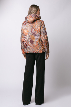 Geacă bej matlasată cu doua fețe și glugă detașabilă [9]