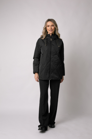 Geacă Madzerini Aria primăvară-toamnă neagră cu glugă [1]