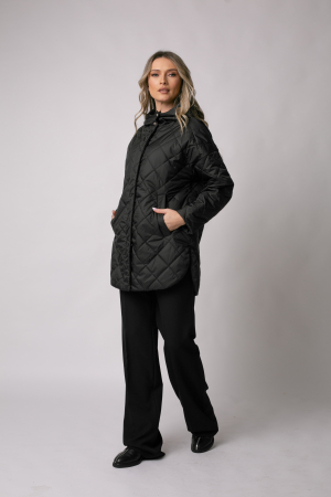 Geacă Madzerini HELLA primăvară-toamnă neagră cu glugă [2]