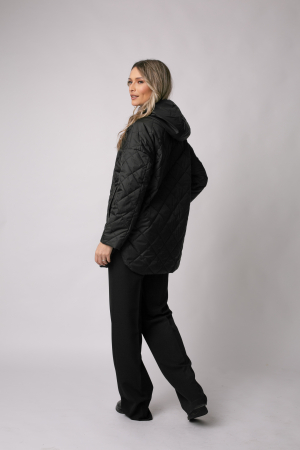 Geacă Madzerini HELLA primăvară-toamnă neagră cu glugă [3]