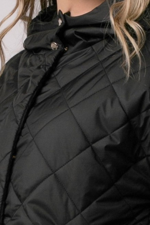 Geacă Madzerini HELLA primăvară-toamnă neagră cu glugă [5]