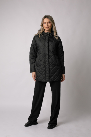 Geacă Madzerini HELLA primăvară-toamnă neagră cu glugă [1]