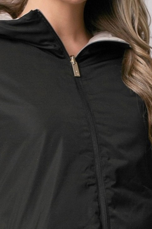 Geacă Madzerini Lera primăvară-toamna cu două fețe bej-negru [9]