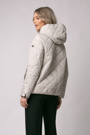 Geacă Madzerini Lera primăvară-toamna cu două fețe bej-negru [7]