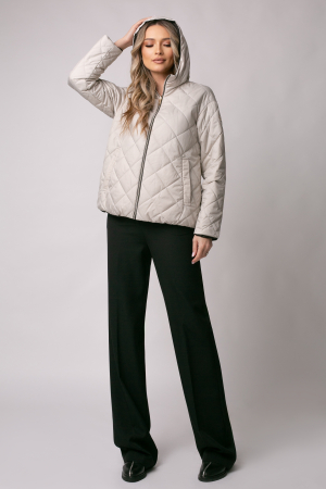 Geacă Madzerini Lera primăvară-toamna cu două fețe bej-negru [8]