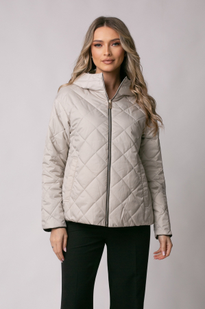 COLECȚIE NOUĂ - Geacă Madzerini Lera primăvară-toamna cu două fețe bej-negru