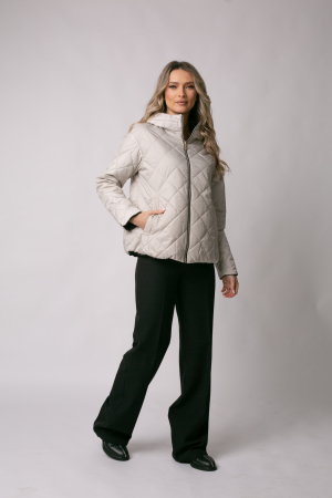 Geacă Madzerini Lera primăvară-toamna cu două fețe bej-negru [5]