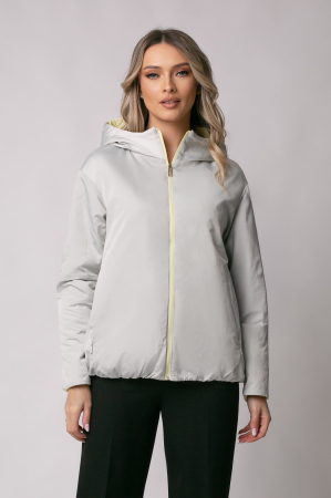 Geacă Madzerini Leria primăvară-toamna cu două fețe galben-gri [1]